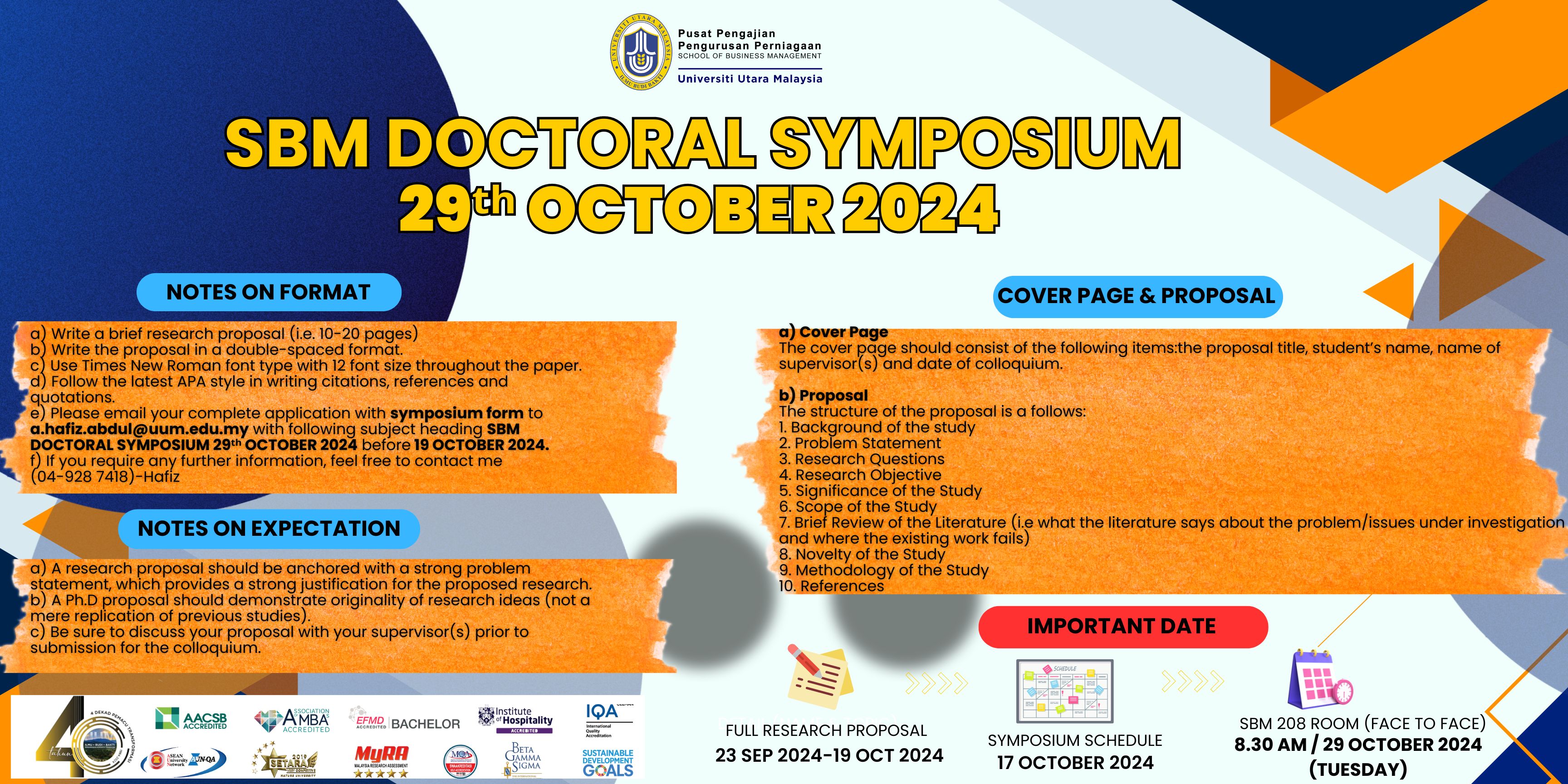 SBM DOCTORAL SYMPOSIUM 29 OCTOBER 2024 POSTER